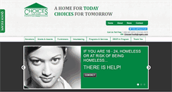 Desktop Screenshot of choicesyouthshelter.com